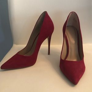 Aldo Red Suede Heels